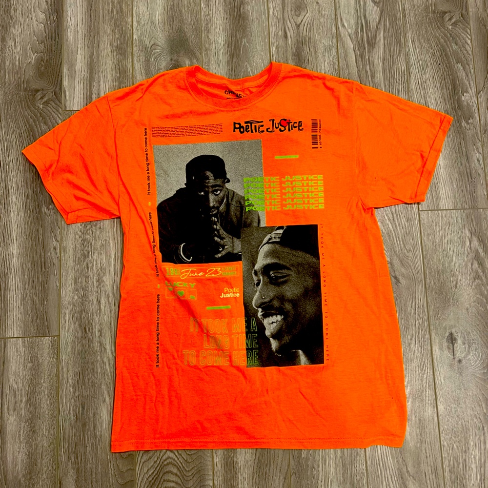 Fashion nova Tupac orange t-shirt